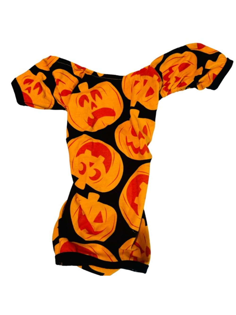 Halloween Pumpkin Print dog cat pj Costume (S) - Picture 3 of 6